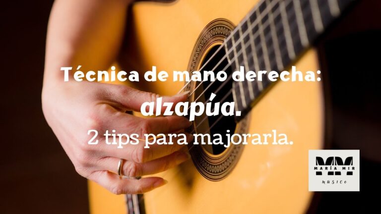 Dominio del pulgar y alzapúa en la mano derecha